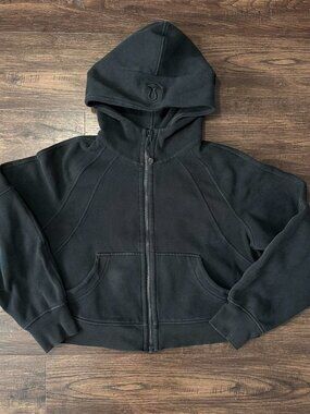 LULULEMON SCUBA Zip Up HOODIE BLACK - XS/S